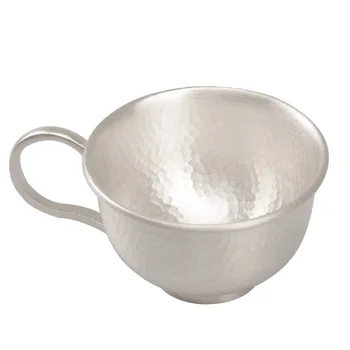 Сребърна чаена чаша ръчна изработка 999 проба, чай и прибори майстор на кунг-фу и кафеена чаша Mark cup