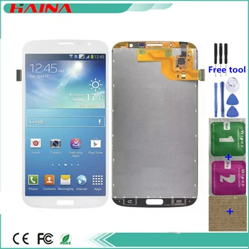 За Samsung Galaxy Mega 6,3 i9200 i9205 Сензорен Панел Дигитайзер + LCD Монитор Панел на Модул В Събирането + Безплатни Инструменти