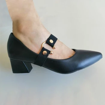 2 елемента Мързеливи Женски Връзките За Обувки, Аксесоари За Обувки Еластична Лента Ремък за Обувки на Високи Токчета на Обувките