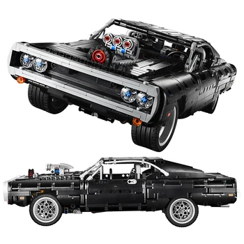Високотехнологична Спортна Кола Dodge Charger Състезателна Модел Тухли са Съвместими с MOC-42111 Строителни Блокове Забавни Играчки за Момчета, Подаръци