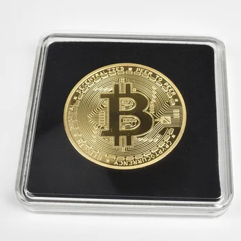 Акрилна Квадратна опаковка Биткойн Бита Монета Litecoin Ripple Ethereum Cardano IOTA Shiba метална Монета криптовалютная