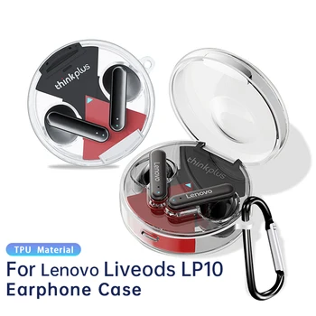 за Lenovo Livepods LP 10 Прозрачен Мек Калъф от TPU Безжична Bluetooth Слушалка Защитен Калъф за Lenovo Livepods LP 10 Калъф