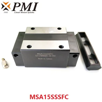 4 бр. Оригинални Тайвански PMI MSA15S MSA15SSSFC N линейно ръководство блок приплъзване Връщане за CO2 лазерен CNC MSA15S-N