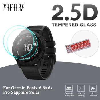 2 опаковки За Garmin Fenix 6 6s 6x Pro Сапфировые Слънчеви GPS Часовници Защитно Фолио За Екрана 2.5 D Прозрачно Закалено Стъкло Протектор на Екрана