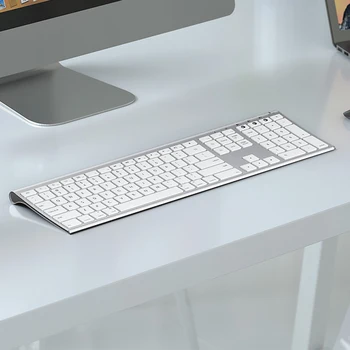 Клавиатура с няколко устройства Jelly Comb за Mac, iPad Безжична клавиатура Bluetooth за MacBook Pro Air, iMac, iPhone iPad Pro Air Mini