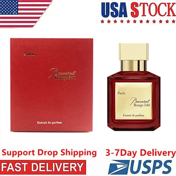 Безплатна доставка в САЩ в рамките на 3-7 дни Бакара Rouge 540 Extrait De Parfum Оригинални женски дезодорант Устойчиви дамски парфюм