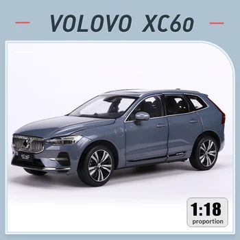 1/18 Volvo XC60 2022 Suv Molded под натиска на Модел на превозното средство От Сплав Хоби Играчки детски подаръци Бяло/Сребристо/Сиво Колекция от Подаръци, Декорация на Дисплея