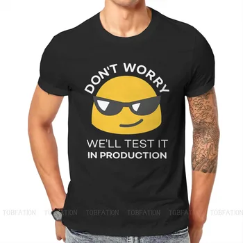 Не се притеснявайте, ние ще провери го в производството на Мъжки t-shirt Разработчик на Софтуер, IT Програмист Онази Върхове с кръгло деколте 100% памучен Тениска Подарък