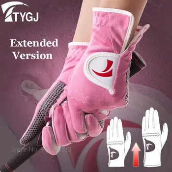 TTYGJ, 1 чифт Женски продълговат ръкавици за голф, Слънчеви ръкавици за голф, женски Нескользящие Дишащи Ръкавици, спортни Ръкавици за лява и дясна ръка