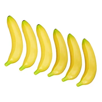6 Бр Пластмасова Пяна Изкуствени Банани Имитация На Плодове Подпори Декор Набор От Практични Аксесоари За Декорация На Дома