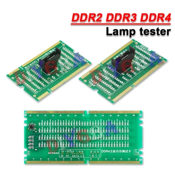 DDR2, DDR3 DDR4 Слот за дънната платка Памет Диагностика Анализатор Led Тестова карта Тестер осветление на процесора Фалшива натоварване 1150 1151 1155 1156 771/775