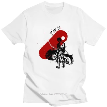 Модна Тениска на Нео Токио Акира, Мъжки Памучен Градска тениска с Къси Ръкави От Филма аниме Шотаро Canéda, Приталенная Тениска Harajuku