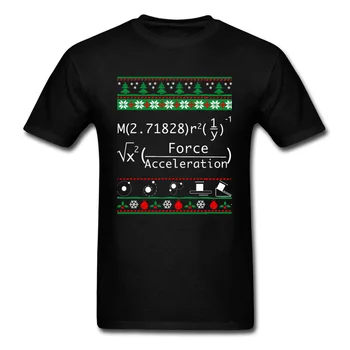 Физика Математика Теория За Големия Взрив Грозен Коледен Пуловер, Тениска. Нов Случайни Мъжки топ от 100% Памук с Къс Ръкав и Кръгло деколте