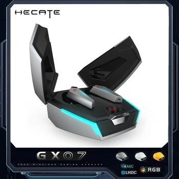 HECATE GX07 TWS Настоящите Безжични Слушалки Bluetooth 5,0 Слушалки С Активно Шумопотискане, с Ниска Латентност RGB Осветление за Игри