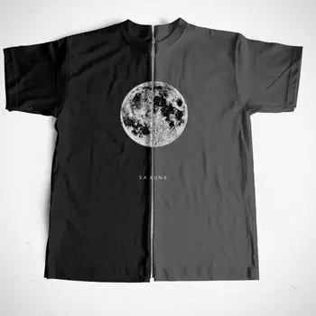 COOLMIND, градинска мъжка тениска от 100% памук с принтом на Луната, ежедневни свободна мъжка тениска с кръгло деколте, мъжки ризи, блузи.