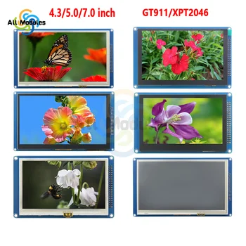 4.3/5.0/7.0 -Инчов SSD1963 MCU Паралелен TFT LCD Модул на Екрана на Дисплея XPT2046 GT911 Поддръжка на 16BIT RGB 65K За Raspberry Pi