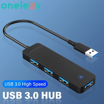 Onelesy USB hub 4 port USB 2.0 Hub USB Сплитер USB2.0 ХЪБ за PC Аксесоари Многопортовый ХЪБ с 4 порта USB 2.0