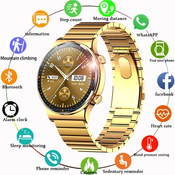2022 Новите Смарт Часовници Мъжки Bluetooth-Часовник С Разговори За Мъже, Спортни Водоустойчив Ръчен Часовник, Златни Часовници, Умен Часовник За Android, iOS, Подарък