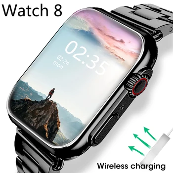 Часовници Ultra Series 8 Смарт Часовници Bluetooth Покана NFC е Безжична Зареждане IP68 Водоустойчив Умен Часовник с 2-инчов HD екран за Apple Watch