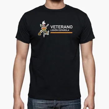 Тениска ветеран на Испанския чуждестранен легион Legion Espanola. Лятна Памучен Мъжка Тениска С Кръгло деколте и Къс Ръкав New S-3XL