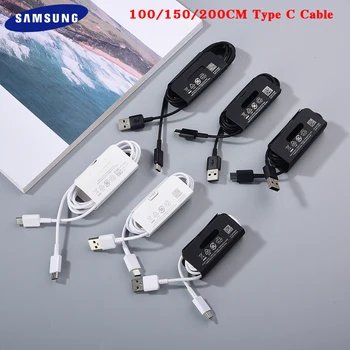 Оригинален Samsung USB3.1 Тип C Кабел 100/150/200 см Бързо Зареждане на Данни USB Кабел За Galaxy S20 S21 S9 S10 S8 Плюс A50 A70 A80 M51