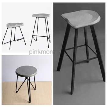 Циментов стол мухъл САМ бетон стол, табуретка силиконова форма на ръчно изработени битови принадлежности плесен, мухъл табуретка