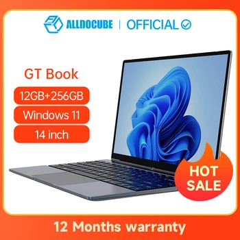 ALLDOCUBE GT Книга на Windows 11 Лаптопи 12 GB LPDDR4 256 GB SSD Intel Celeron N5100 1920 ×1080 IPS Лаптоп 14,1 инча WiFi6