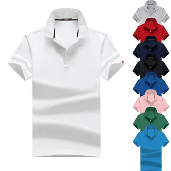 Нови летни Висококачествени Спортни Мъжки и дамски Ризи с къси ръкави, Обикновен Мъжки Ежедневни Ризи Поло с къс ръкав, Поло блузи S-4XL