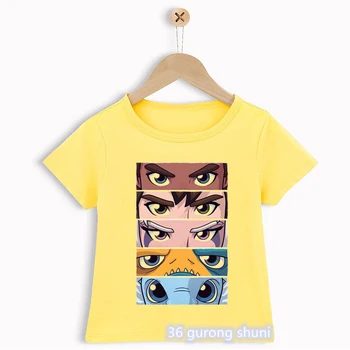 2021 гореща разпродажба, детска тениска със забавна принтом аниме 