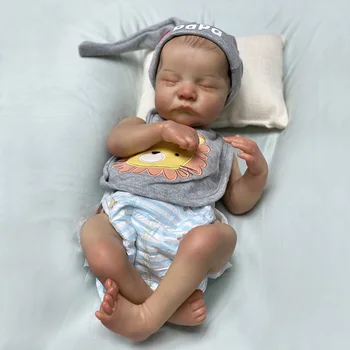 19 Инча Levi Bebe Reborn Приятни Меки Винилови Реалистични 3D Боядисани Кукли Hiair Reborn Muñecas Преродения