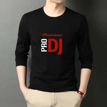 Pioneer Pro Dj Памучен Тениска Градинска Облекло Тениски С Дълъг Ръкав, Мъжки Дамски Есен Облекло Тениски Ризи Потници