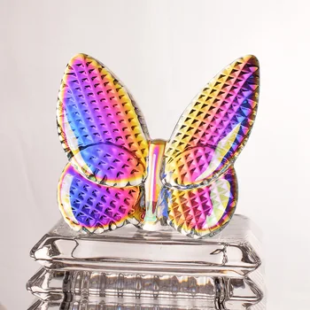 Диамантена Crystal Papillon Щастлива Пеперуда Сватбени Подаръци Прозрачни Крила На Пеперуда Развевающиеся Украса Декорация На Дома, Подарък