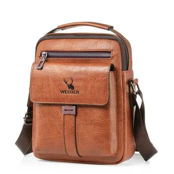 Мъжка чанта-месинджър от естествена Кожа, мъжки чанти през рамо в ретро стил, Водоустойчива Чанта за носене, Малка чанта За компютър, мъжки Раница, чанта