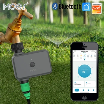 MOES Smart Sasha Bluetooth Таймер за Задържане на вода дъжд Програмируем Таймер за Поливане с Автоматично и Ръчно Поливане е Необходимо Hub