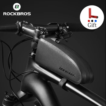 ROCKBROS Велосипедни Кошници Рамка на Предната Тръба Водоустойчива Чанта За Колоезденето МТБ Пътна Чанта За Съхранение на Противоударные Аксесоари За Велосипеди чанта на волана