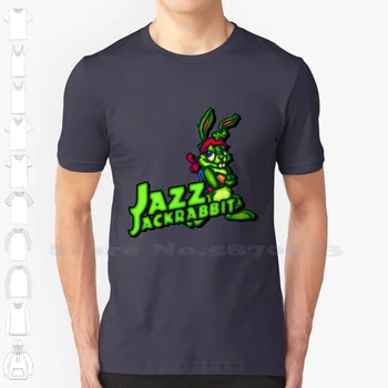 Jazz Jackrabbit - Класически, Спрайт С Логото На Поръчка е Забавно Гореща Разпродажба Тениска Jazz Jackrabbit Dos на Microsoft на Компютъра за видео игри, персонални КОМПЮТРИ