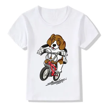 2019 г., детски тениски с принтом състезател Бигля, летни дрехи за момчета и момичета, детски блузи с сладък куче Corgi, Тениска Camiseta за деца, ooo2076