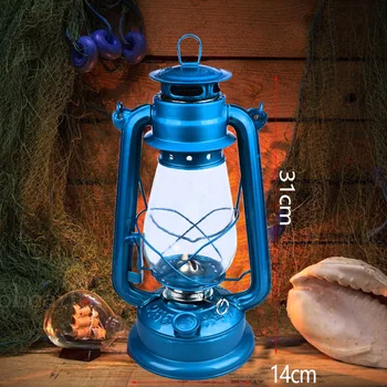 31 см Ретро маслена лампа трюковая лампа конче лампа туристическа лампа защита на околната среда на благороден семеен занаятчийски украшение декоративна лампа