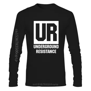 Мъжки Дрехи, Фланелка Underground Resistance Records - Спортна Риза Detroit Techno Ur Edm House