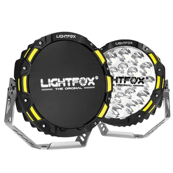LightFox 7 Инча Кръг Прожектор LED Светлини Светлини за Suv 4X4