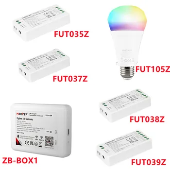 Контролер Led лента Zigbee FUT035Z FUT037Z FUT038Z FUT039Z за Одноцветного Двоен Бял RGB RGBW RGB + CCT DC12-24V