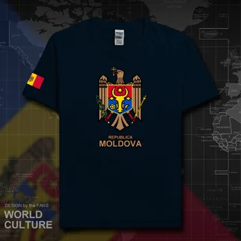 Молдова Молдова MDA MD мъжка тениска мода 2018 джърси национален отбор за 100% памучен фитнес тениска марка дрехи тениски лятото 20