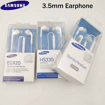 Оригиналните слушалки на SAMSUNG EHS64/EG920/HS330 Кабел 3.5 мм втулки с микрофон За Samsung S9 S10 S8 Plus Note 8 9 A50 A70 S A52
