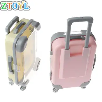 Мини пластмасов куфар багаж за кукли пластмасова пътуване suitcas детски играчки