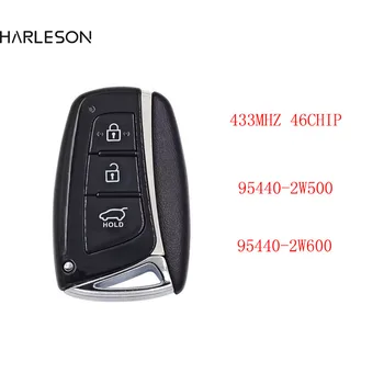 3 бутона Smart Remote Кола Ключодържател 433 Mhz ID46 Чип за Hyundai Santa Fe 2012 2013 2014 2015 FCC ID: 95440 2W500/95440 2W600
