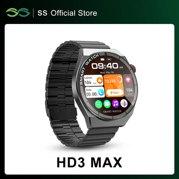 HD3 Max Смарт Часовници За Мъже 1,43-инчов Екран Buetooth Поканата на Клиента Циферблат Фитнес Tracket IP68 Водоустойчив NFC Smartwatch за Android