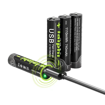 SHSEJA 1110mWh 1,5 ААА Литиева Акумулаторна USB Батерия AAA от 1,5 Литиево-йонна Батерия За дистанционно управление, Безжична мишка aaa батерия