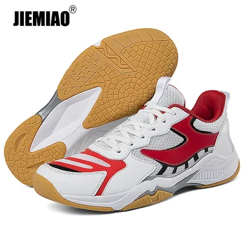 JIEMIAO/ Нова Професия, Мъжки и Дамски обувки за Тенис, Мъжки Спортни обувки, Дантела, Висококачествени и Удобни Мъжки Маратонки, Размер 36-46