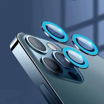 Защита на Обектива на камерата За iPhone 13 12 11 Pro Max Пълно Покритие на Метална Халка За iPhone 13Pro Max Защита на Обектива на Камерата Стъкло