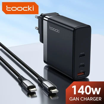 Tooki GaN 140 W USB Type C Зарядно Устройство За Xiaomi POCO Huawei PD Бързо Зареждане Зарядно Устройство За телефон За iPhone 14 Samsung USB GaN Зарядно Устройство